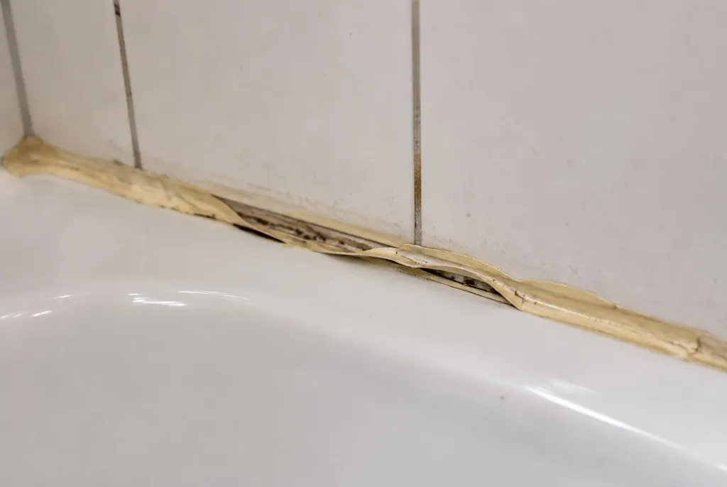 Kitbedrijf Ermelo – loslatende kit naast het bad